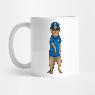 Meerkat Police Cop Sunglasses Mug